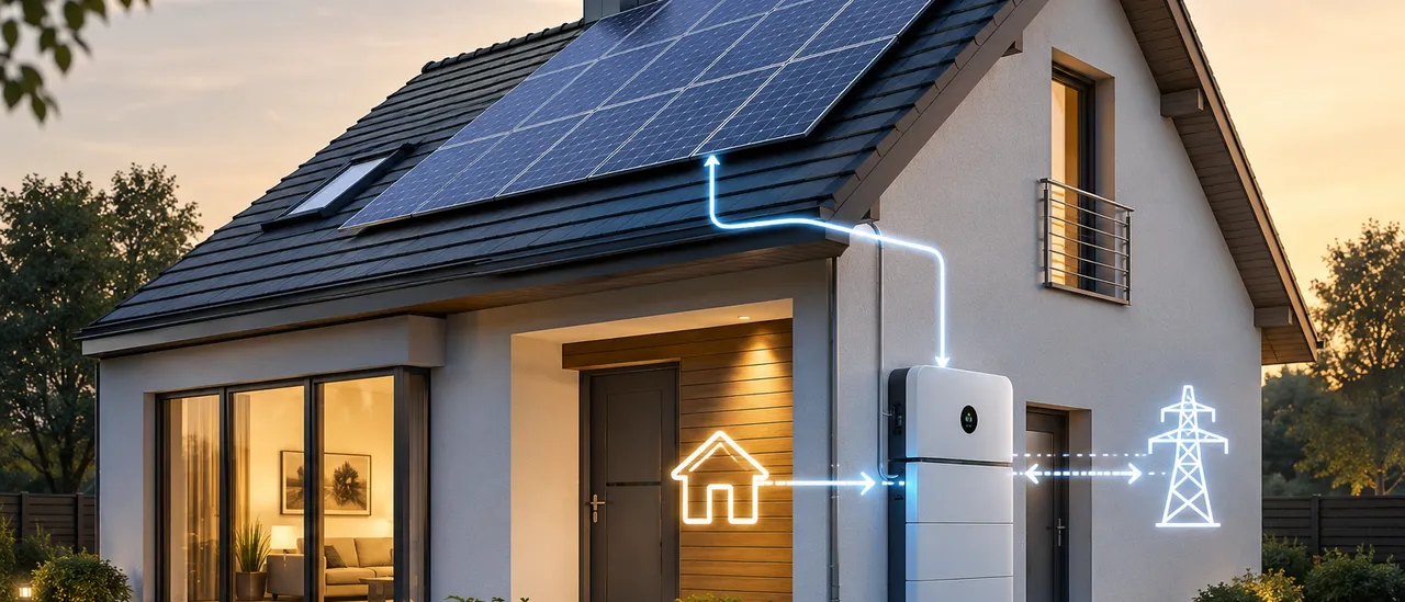 Instalacja fotowoltaiczna z magazynem energii w domu jednorodzinnym