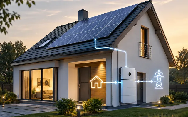 Instalacja fotowoltaiczna z magazynem energii w domu jednorodzinnym