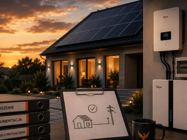 Segregatory z dokumentacją przyłączeniową, schemat przyłączenia instalacji i magazyn energii